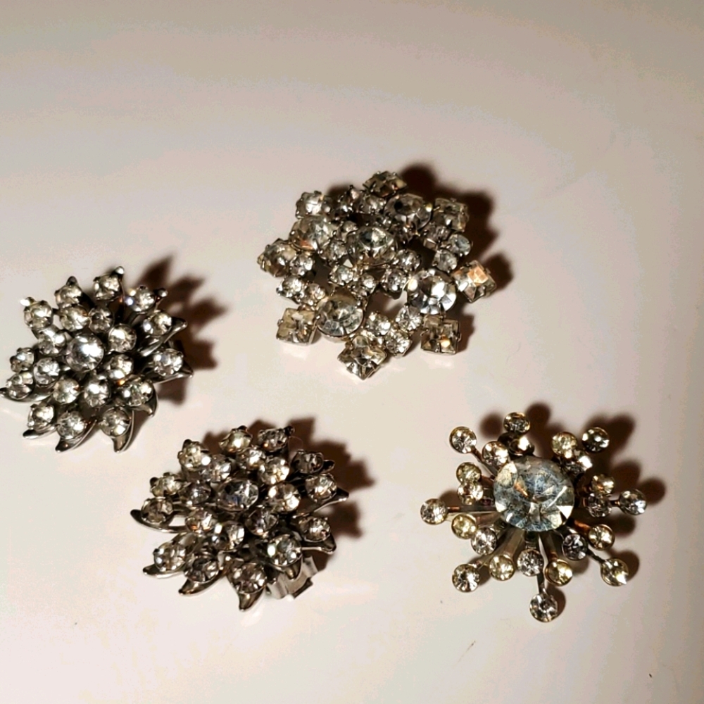 Silver tone snowflake jewelry